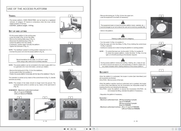 Manitou Access Platform 120TH Operators Manual 547111 1