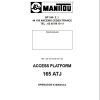 Manitou Access Platform 165ATJ Operators Manual 547331