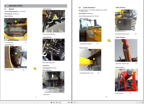 Manitou Backhoe Loader MBL X 900 Operators Manual 53112686B 1