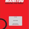 Manitou Backhoe Loader MBL745 Ranger Operators Manual 53114990A