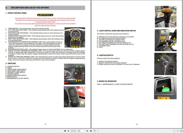 Manitou Backhoe Loader ML745 Operators Manual 53115057 1