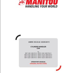 Manitou Cylinder Handler CH4 Operators Manual 648993 EN US AU