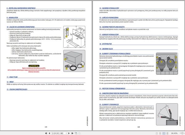 Manitou Forklift ES711GPF to ES720GPF Instructions Manual 647110 PL 1