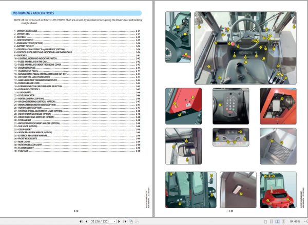 Manitou Forklift M26 2DST5S1EU To M50 4DST5S1EU Operators Manual 1