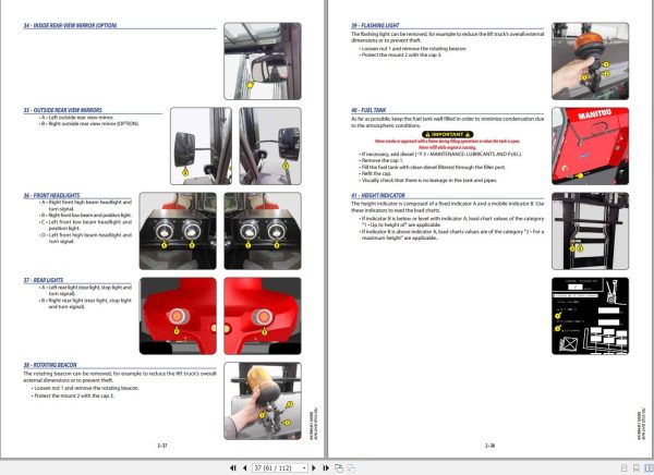 Manitou Forklift M70 2HDST5S1EU Operators Manual 1