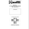 Manitou Forklift MC30 to MC50 4 Operators Manual 547511 EN