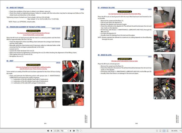 Manitou Forklift ME 315 C 24V S3 US Operators Manual 647665 US 1