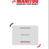 Manitou Forklift ME315C24VS3 Operators Manual 647498 EN