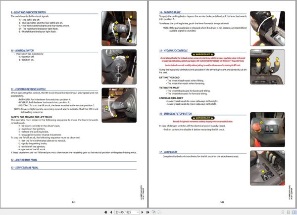Manitou Forklift ME315C24VS3 Operators Manual 647498 EN 1