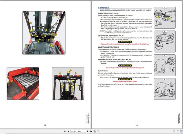Manitou Forklift ME42580VS3 ME43080VS3 ME43580VS3 Operator Manual 647504 EN 1 1