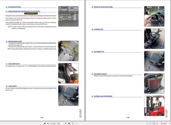 Manitou Forklift MI X15DYST3AS1 To MI X35GGS1 Operators Manual 1