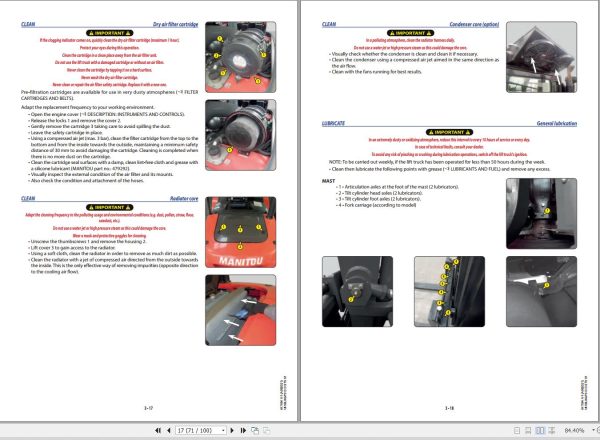 Manitou Forklift MI50 to MI70 DDST5S1 Operator Manual 647894EN USM1A092021 1