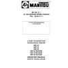 Manitou Forklift MSI20 to MSI30 BUGGIE Operator Parts Manual 547009 FR EN