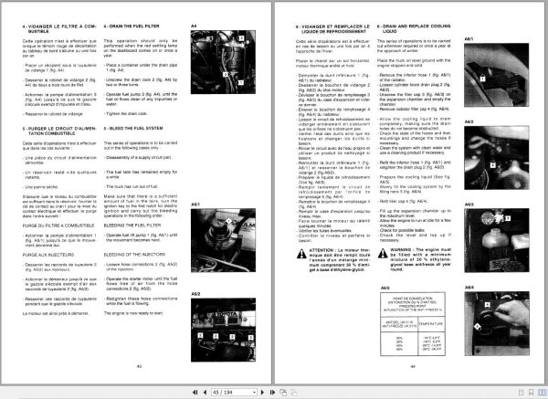Manitou Forklift MSI20 to MSI30 BUGGIE Operator Parts Manual 547009 FR EN 1