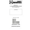 Manitou Forklift MSI20D to MSI30D BUGGIE Operator Manual