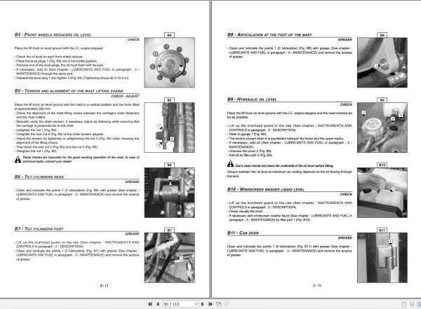 Manitou Forklift MSI20D to MSI30D BUGGIE Operator Manual 1