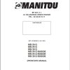 Manitou Forklift MSI20G to MSI30G BUGGIE Operators Manual 547308 EN