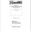Manitou Forklift MSI35 Turbo MSI35 Turbo BUGGIE Operator Manual 547822 EN