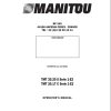 Manitou Forklift TMT20.20S TMT20.17C Series 1 E2 Operator Manual 547889 EN