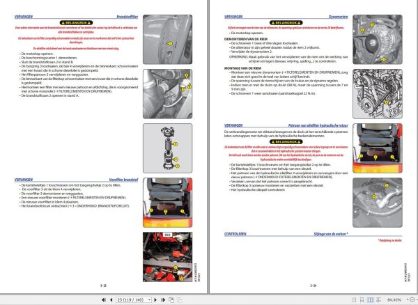 Manitou Forklift TMT25I to TMT25S 4W Series 2 E3 Operator Manual 647186 NL 1