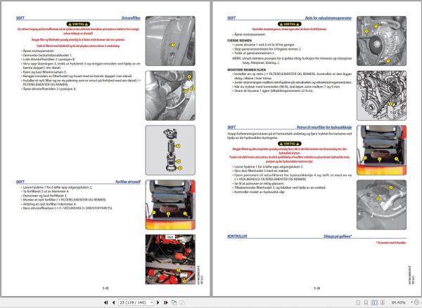Manitou Forklift TMT25I to TMT25S 4W Series 2 E3 Operator Manual 647186 NO 1
