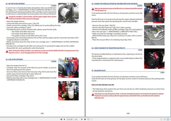 Manitou Forklift TMT55HTT4S24WAY TMT55XTT4S24WAY Operators Manual 647876 1