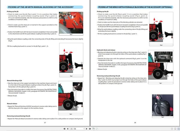 Manitou Hook Slining PC90 PC18T PC25T Operator Manual 648988 EN US AU 1
