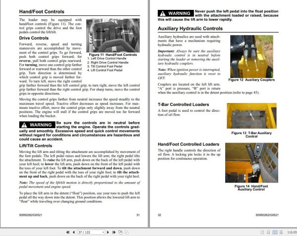 Manitou Loader 1050R to 1050R X Series Operators Manual 50950262G 1