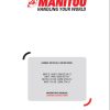 Manitou MHT X1490129MST3AS1 To MHT10130129MST4S1 Operator Manual 648860