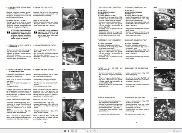 Manitou MLT523 To MLT526 Turbo Series2 MONO ULTRA Operator Parts Manual 547025 1