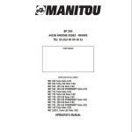 Manitou MLT630 Series To MLT1035L Series Operator Manual 547971