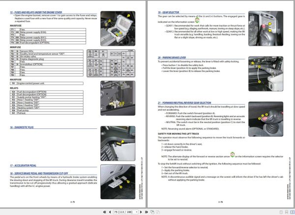 Manitou MLT630105DVST4S2 To MLT730115DVCPST4S1 Operator Manual 647670 1