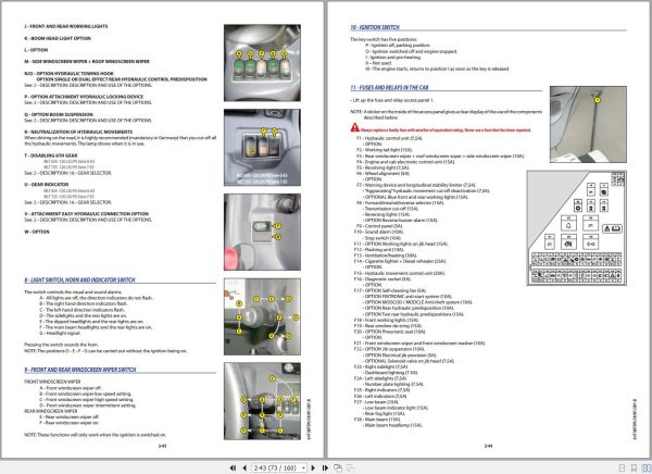 Manitou MLT634 120LSU Series To MLT735 120LSUPS Series Operator Manual 647387 1