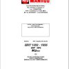 Manitou MRT1432 M Series E2 MRT1635 M Series E2 Operator Manual 648226