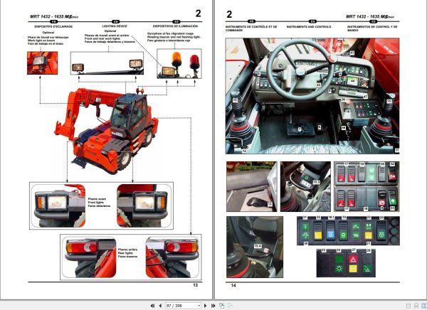 Manitou MRT1432 M Series E2 MRT1635 M Series E2 Operator Manual 648226 1