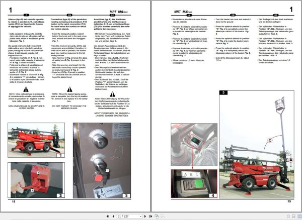 Manitou MRT1432 M Series to MRT1742 M Series Operator Manual 648428 1