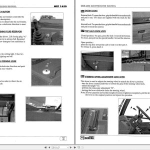 Manitou MRT1650 Comfort Line User Maintenance Parts Manual 547540 1