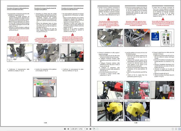 Manitou MRT2260360160YST5S1 To MRT X3570ES360210YST3AS1 Operator Manual 649282 1