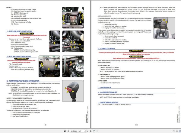 Manitou MSI25T4ST3A To MH25 4BUGGIE36KW4ST3A Operator Manual 647468 EN 1