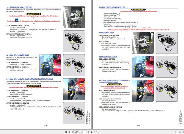 Manitou MT1135 Easy 75DST5S1 To MT1335 100DST5S1 Operator Manual 647761 1