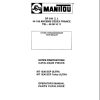 Manitou MT1530SCP Ultra MT1530SCP Turbo Ultra Operator Parts Manual 547007