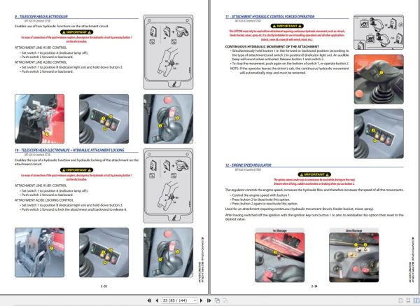 Manitou MT625HST3B Turbo ST3B MT625HST3B Comfort ST3B Operator Manual 647458 1