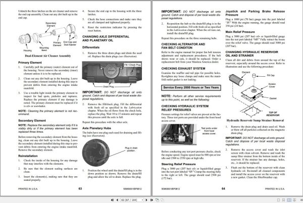 Manitou MT6642XT MT8044XT MT10055XT Operator Service Manual 50960001B 1