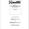 Manitou MT835 Mono Ultra MT835 Turbo Mono Ultra Operator Manual 547514