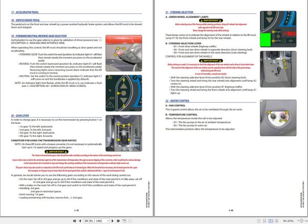 Manitou MT835 to MT1335 Easy 75DST3BS1 Operator Manual 647564 1