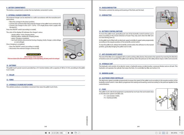 Manitou Pallet Truck EP730 EP740 EP750 Operators Manual 647192 1