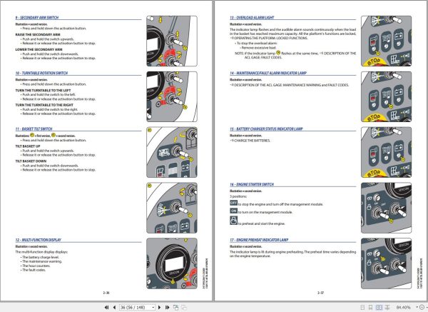 Manitou Platform 150AETJ BIE L170AETJL BIE Operators Manual 547393 1