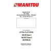 Manitou Platform 160ATJ Euro3 160ATJS Euro3 Operators Manual 647126