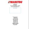 Manitou Platform 160ATJE3 to 180ATJ2E3RC Operators Manual 647400 ET