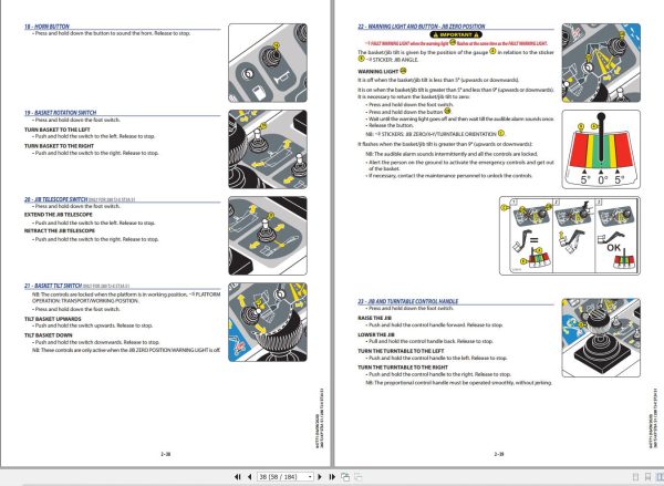 Manitou Platform 260TJ XPST3AS1 280TJ XST3AS1 Operators Manual 1